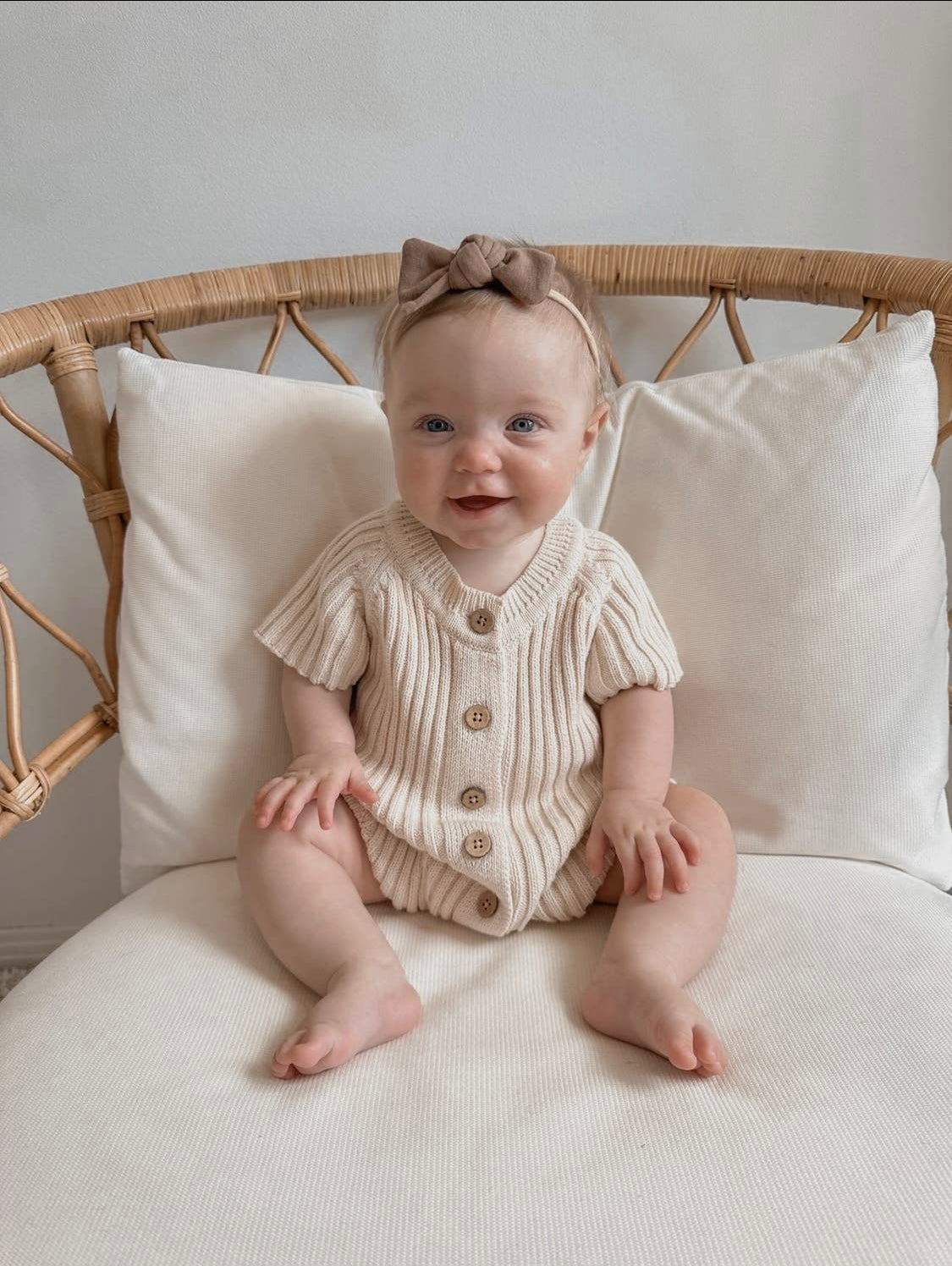 Cotton Ribbed Romper