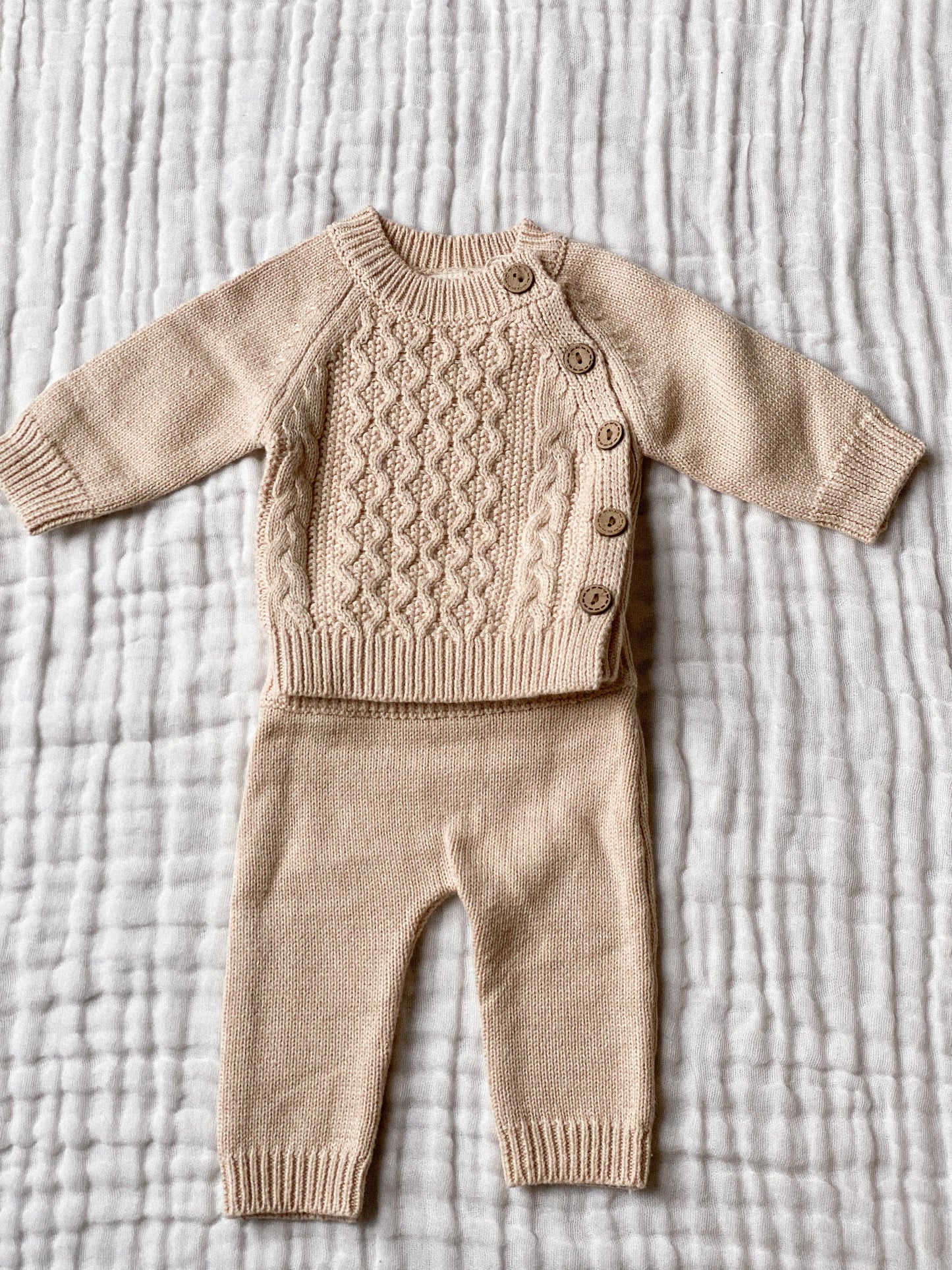 Newborn Knit Sweater Set