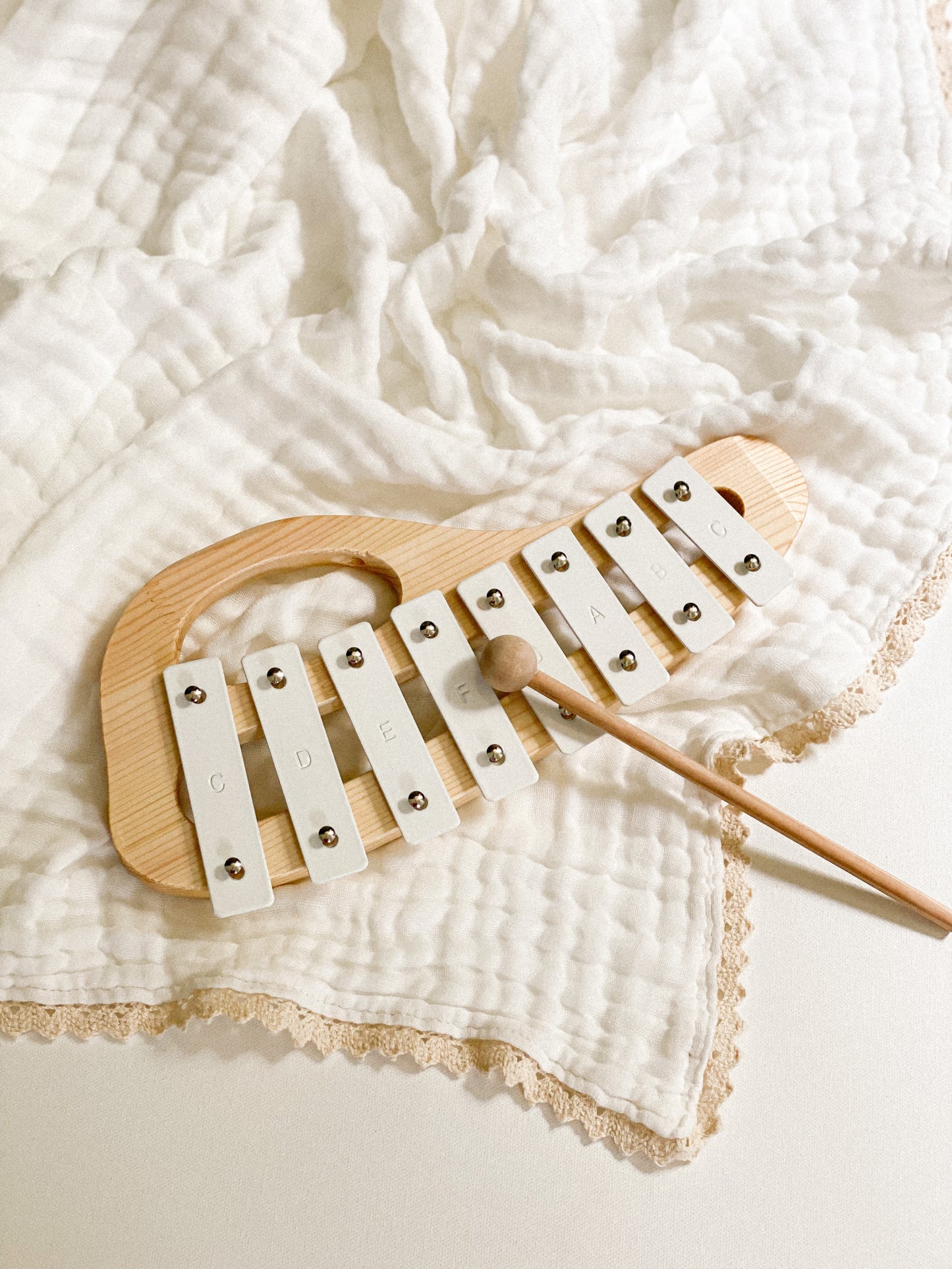 Preorder White Wooden Xylophone